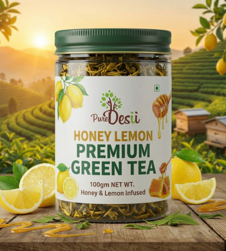 honey lemon premium green tea
